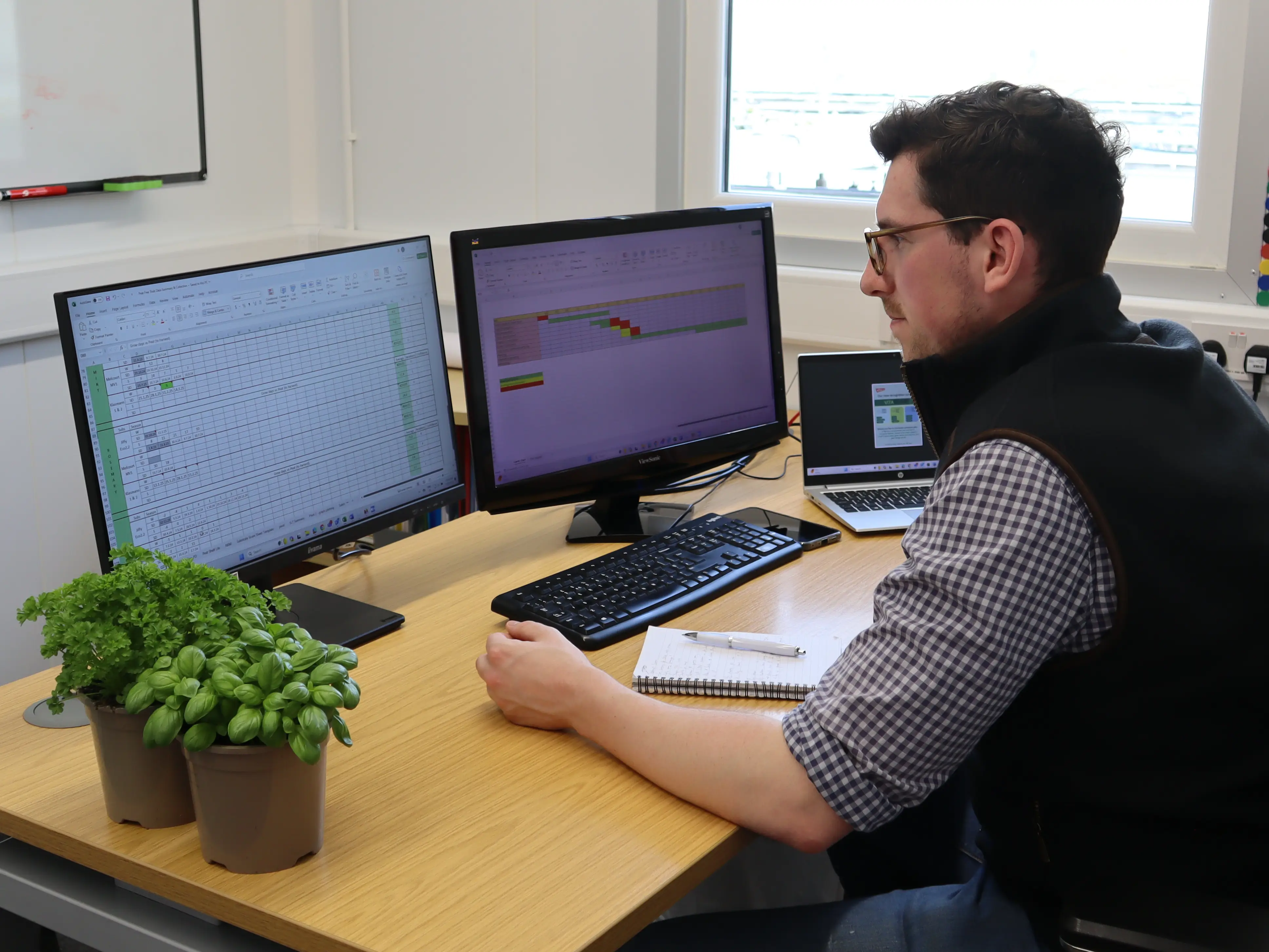 Technology is crucial to ensuring crops are kept at the optimal conditions at Vitacress Herbs, says Jed Knaggs, Head of Horticulture.